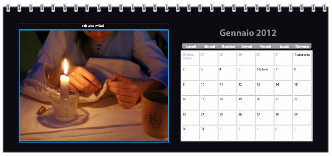 Calendario da tavolo 2012